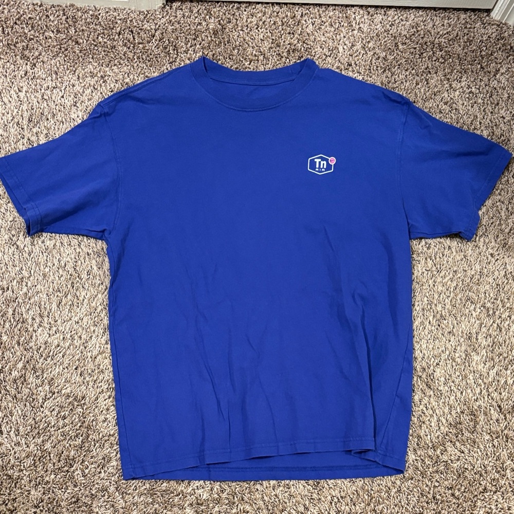 Nike Royal Blue Short Sleeve Crewneck T-Shirt with Small Chest Emblem